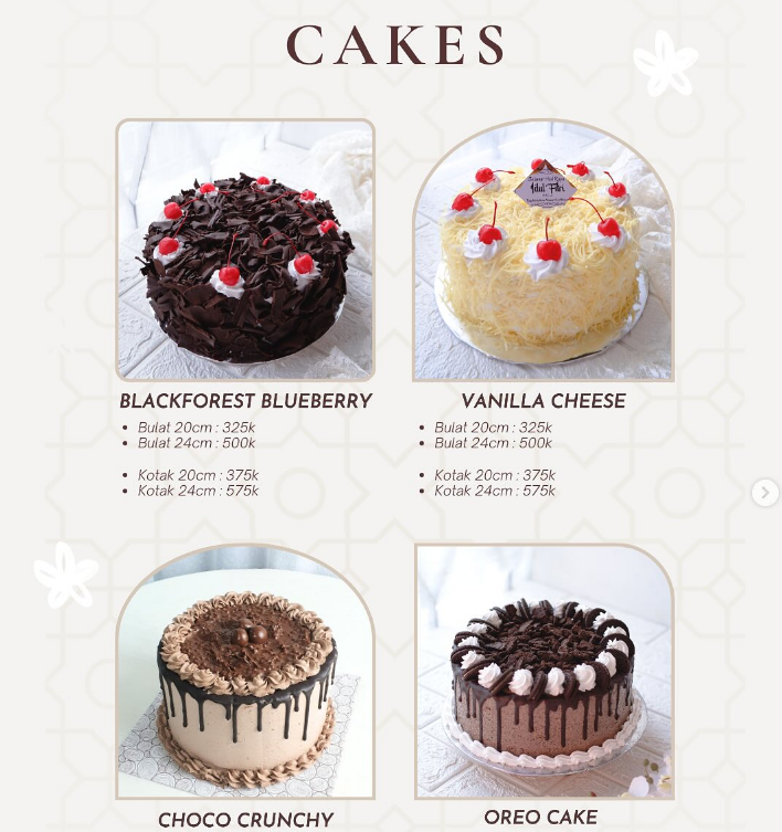 Birthday Menu